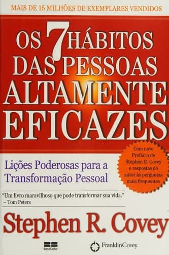 Capa do livro Os 7 Hábitos das Pessoas Altamente Eficazes, de Stephen Covey